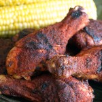 Memphis Style Barbecued Dry-Rubbed Chicken is extremely moist, tender and delicious.