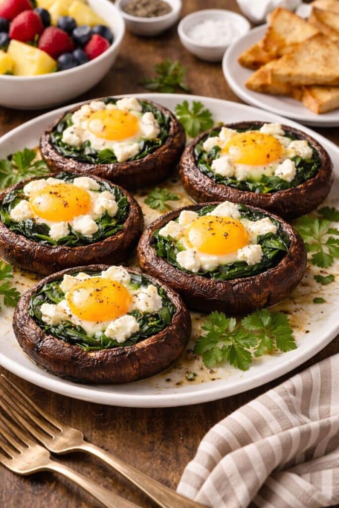 baked portobello eggs img 5