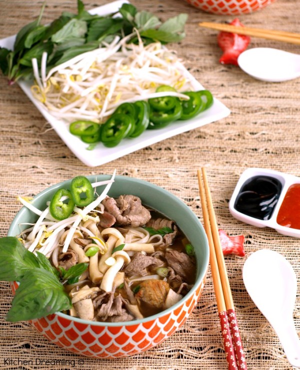 Easy Beef Pho (Faux Pho) | Kitchen Dreaming