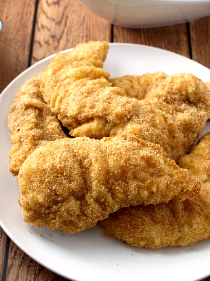 Baked Chicken Tenders on a plate