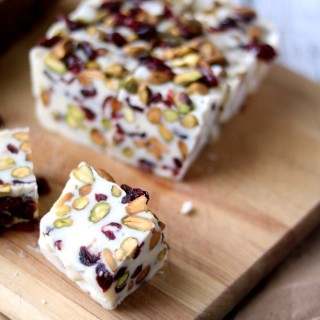 Cranberry Pistachio Fudge is creamy and sweet and so incredibly delicious. It takes just 3 minutes to make and 4 ingredients.