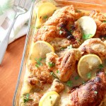 Easy Baked Lemon Chicken makes a great weeknight dish that spends most of it's cooking time unsupervised in the oven