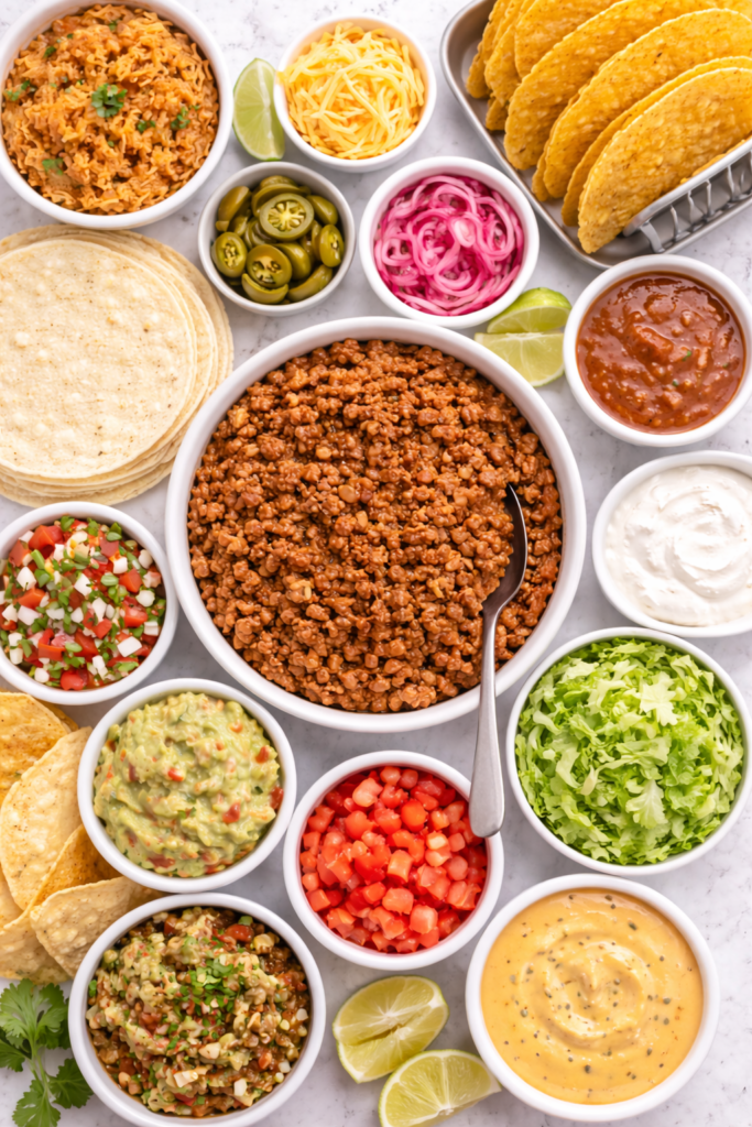 Best Slow Cooker Taco Meat (Easy Crockpot Recipe for Tacos & Meal Prep) 4 What to serve with slow cooker taco meat, including tacos and taco salad.