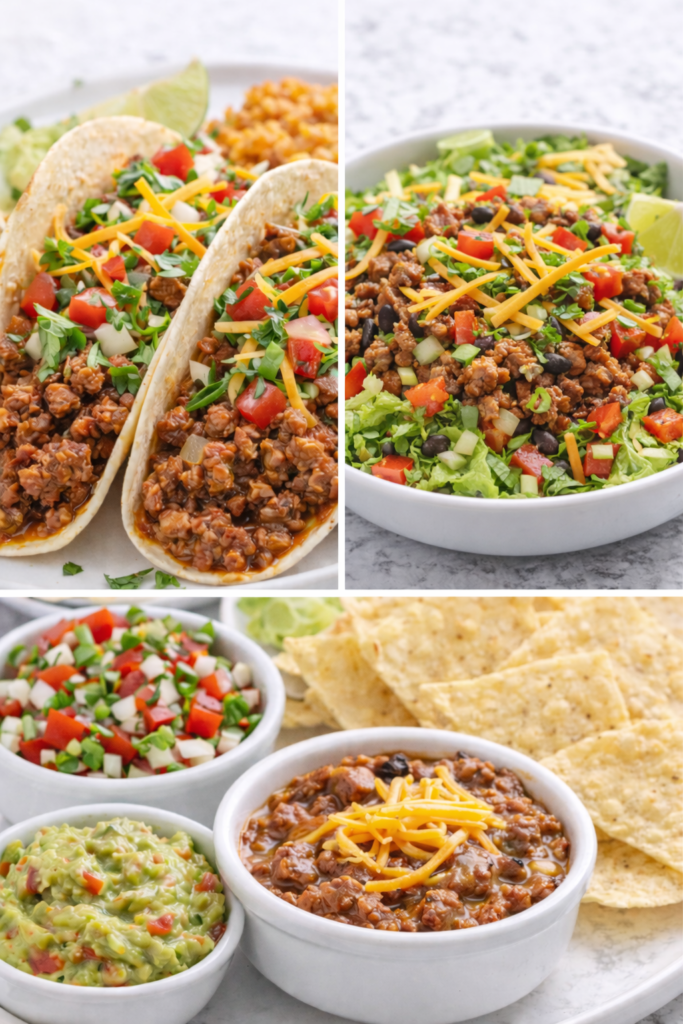 Best Slow Cooker Taco Meat (Easy Crockpot Recipe for Tacos & Meal Prep) 5 Leftover slow cooker taco meat stored in containers for meal prep and freezing.