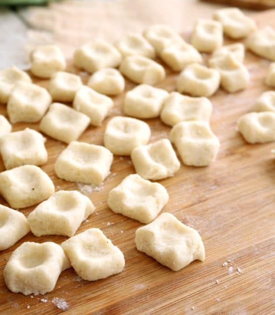 Traditional homemade gnocchi are made with potatoes, flour, egg & salt. You'll be amazed at how easily these come together with typical pantry ingredients.