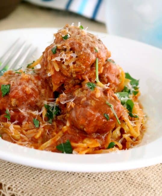 Traditional cabbage rolls are labor intensive and take up a fair amount of the day between the preparation of the filling, parboiling the cabbage, preparing the leaves for stuffing, and then finally slow roasting them in the oven. These Cabbage Roll Meatballs have the same great flavor and are ready in minutes, not HOURS! This entire kid-friendly meal is ready in just over 30-minutes.