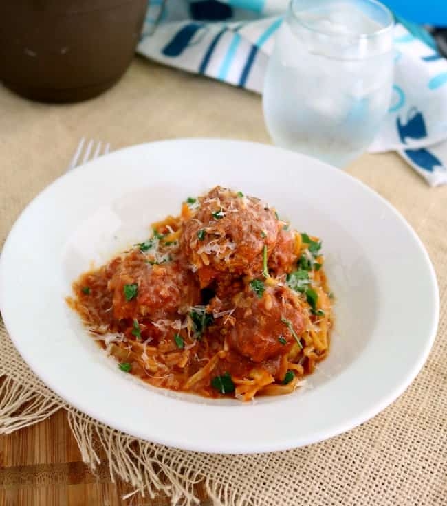 Traditional cabbage rolls are labor intensive and take up a fair amount of the day between the preparation of the filling, parboiling the cabbage, preparing the leaves for stuffing, and then finally slow roasting them in the oven. These Cabbage Roll Meatballs have the same great flavor and are ready in minutes, not HOURS! This entire kid-friendly meal is ready in just over 30-minutes. 