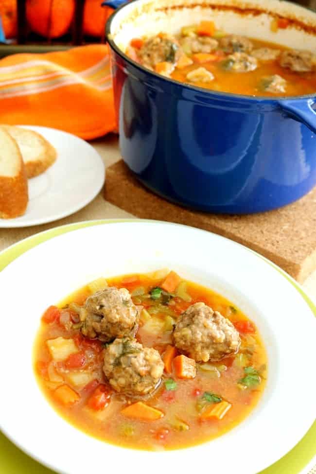 This fragrant Mexican Meatball Soup, traditionally called Albondigas, is loaded with vegetables and full of flavor. It's also ready in just 30-minutes. 