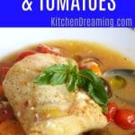 Poached Cod with Tomatoes and Saffron