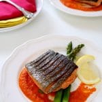 Arctic Char has a flavor similar to salmon and rainbow trout and is said to be sustainably farmed making it an 