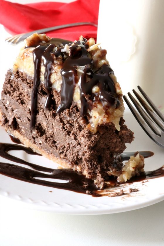German Chocolate Cheesecake