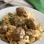 Meatballs Stroganoff is made with a sour cream gravy which is very easy to prepare without the use of canned soups or condensed mixes. My Meatballs Stroganoff with Sour Cream Gravy Recipe is kid-friendly comfort food and is on the dinner menu tonight! 