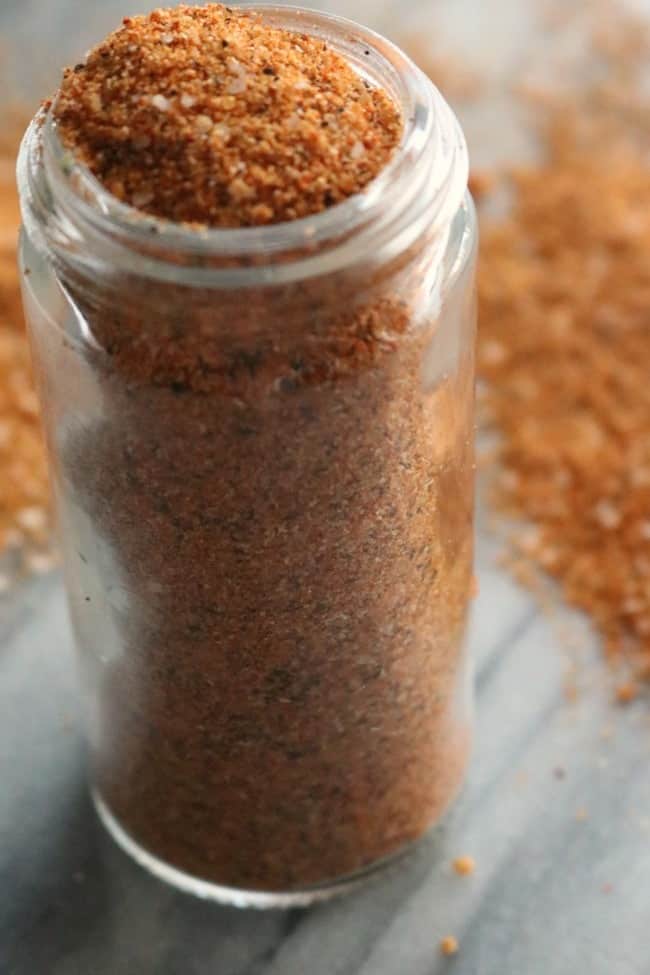 a close up of a bottle of sweet dry rub