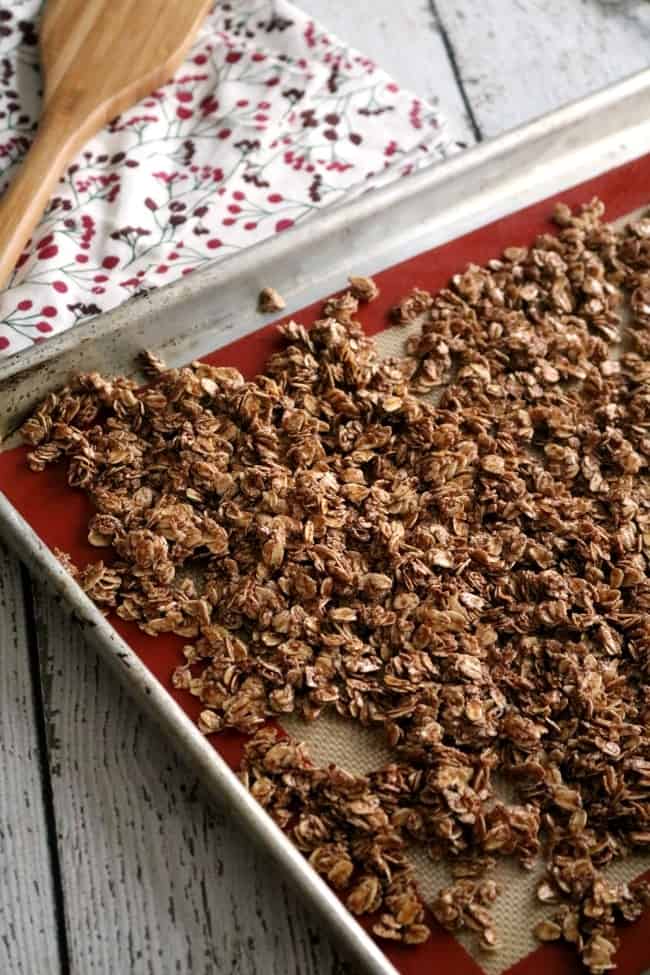 Made from common pantry staples, Homemade Granola, is easy to prepare. It's also easier on your wallet and your budget. Plus you can mix in whatever fruits, nuts and seeds you like!