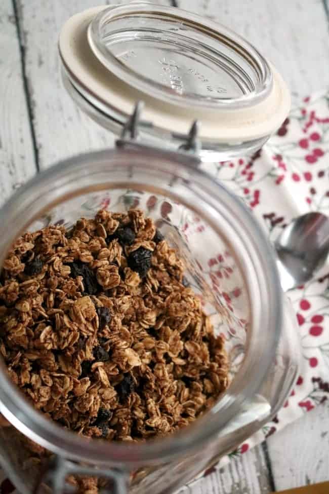 Made from common pantry staples, Homemade Granola, is easy to prepare. It's also easier on your wallet and your budget. Plus you can mix in whatever fruits, nuts and seeds you like!