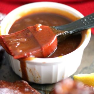This Jamaican Barbecue Sauce is spicy with a hint of sweetness & flavor notes of allspice, cinnamon, and cloves which mimic the flavor in Jerk Spice Rub.