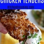 Air Fryer Garlic Parmesan Chicken Tenders