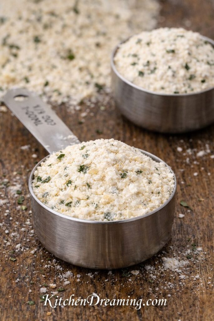 Reconstituted homemade condensed soup mix cooked into a creamy condensed soup substitute.