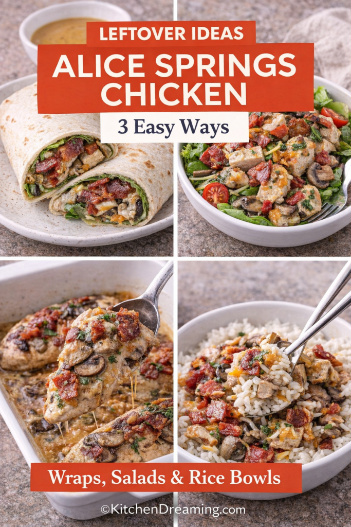 Copycat Outback Alice Springs Chicken Recipe 12 Leftover Copycat Outback Alice Springs Chicken used in wraps, salads, and rice bowls.