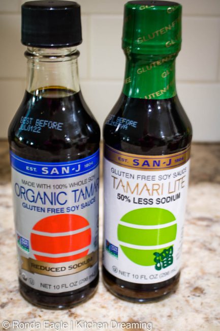 An image of Tamari - organic and less sodium. Tamari is a gluten-free soy sauce. 