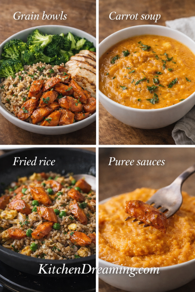 Glazed Carrots Recipe Stovetop Easy 20 Minute Method 4 glazed carrots recipe stovetop leftover ideas collage grain bowls soup fried rice puree