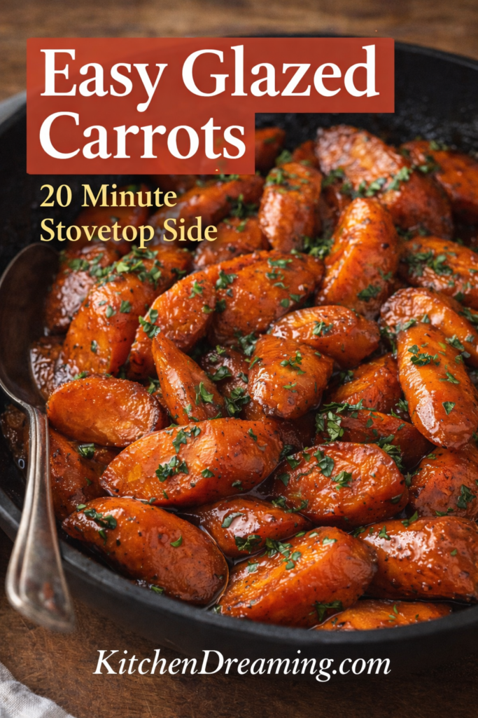 Glazed Carrots Recipe Stovetop Easy 20 Minute Method 8 glazed carrots recipe stovetop with brown sugar and ginger in skillet