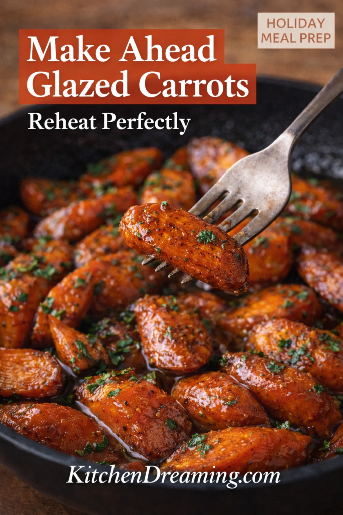 Glazed Carrots Recipe Stovetop Easy 20 Minute Method 12 glazed carrots recipe stovetop fork bite showing glossy texture.