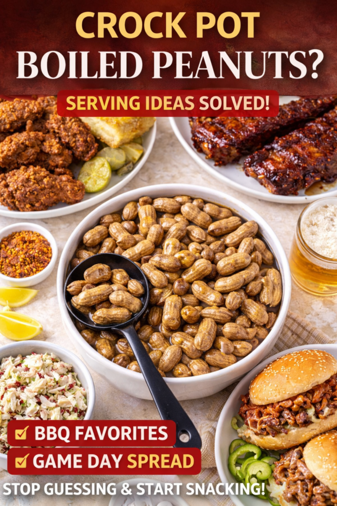 Crock Pot Boiled Peanuts (Easy Slow Cooker Recipe) 10 Crock pot boiled peanuts served with Southern barbecue favorites.