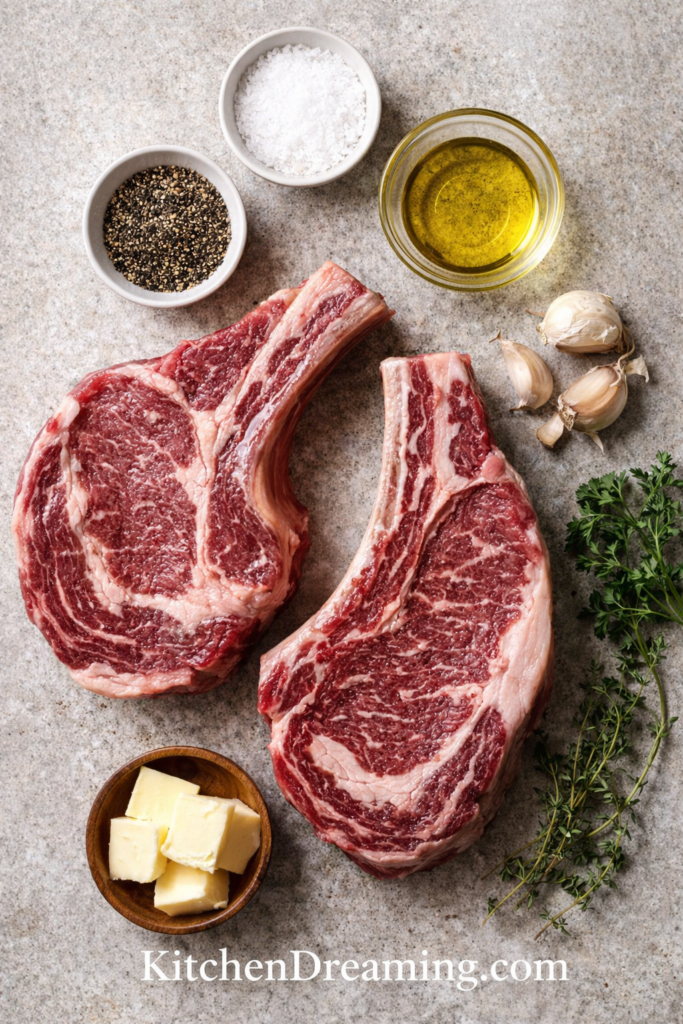 How to Grill Bone-In Ribeye Steaks (Perfect Temp Guide) 2 How to grill bone-in ribeye steaks with simple ingredients for bold flavor.