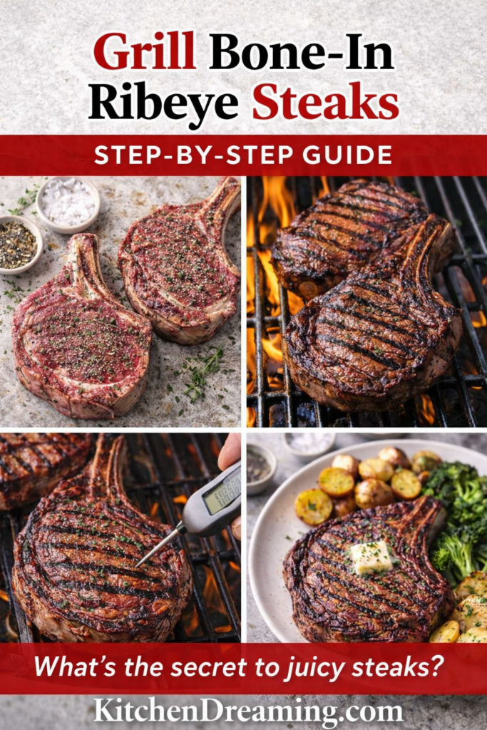 How to Grill Bone-In Ribeye Steaks (Perfect Temp Guide) 11 How to grill bone-in ribeye steaks with the secret to juicy results.