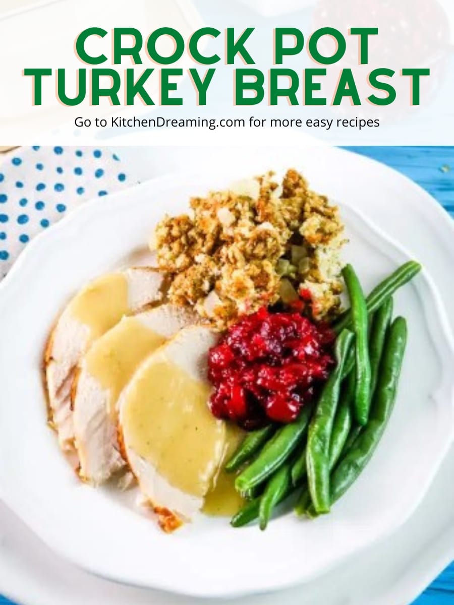 Juicy Crock Pot Turkey Breast with Pan Gravy