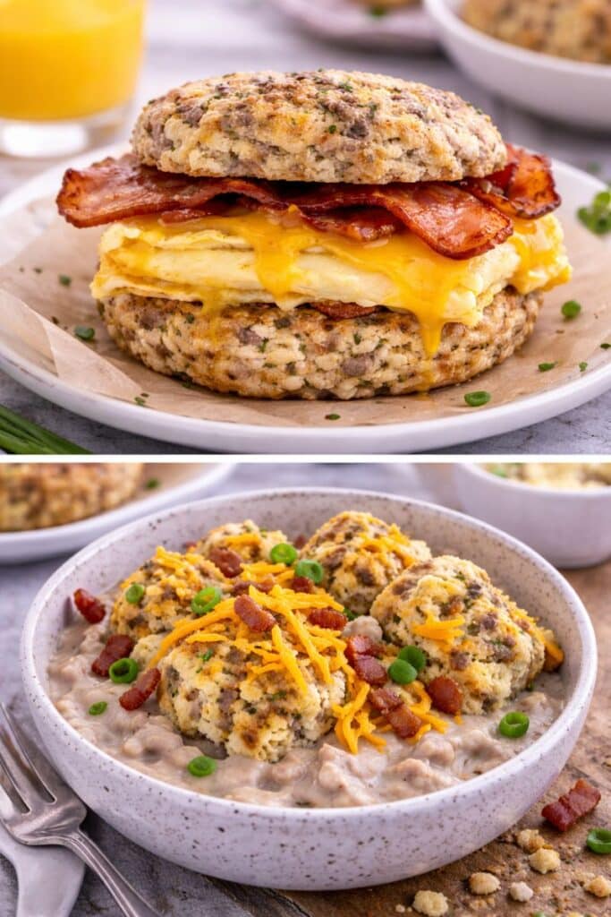 sausage ball breakfast biscuits IMG 7