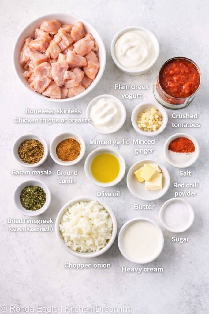 30-Minute Butter Chicken (Easy Family-Friendly Indian Recipe) 3 Ingredients needed to make 30-minute butter chicken