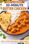 30-Minute Butter Chicken (Easy Family-Friendly Indian Recipe) 1 30 minute butter chicken pin image 1