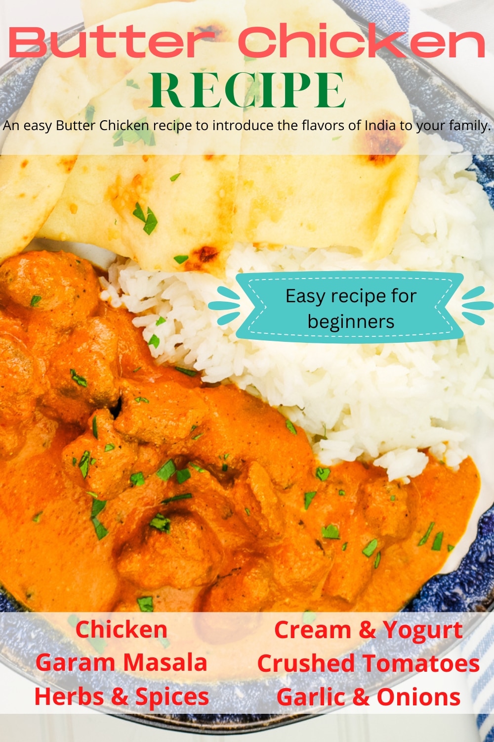 Chicken Makhani - Mild Indian Butter Chicken Recipe | Kitchen Dreaming