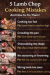 How to Cook Lamb Chops Perfectly Every Time 1 5 lamb chop cooking mistakes to avoid pin 1