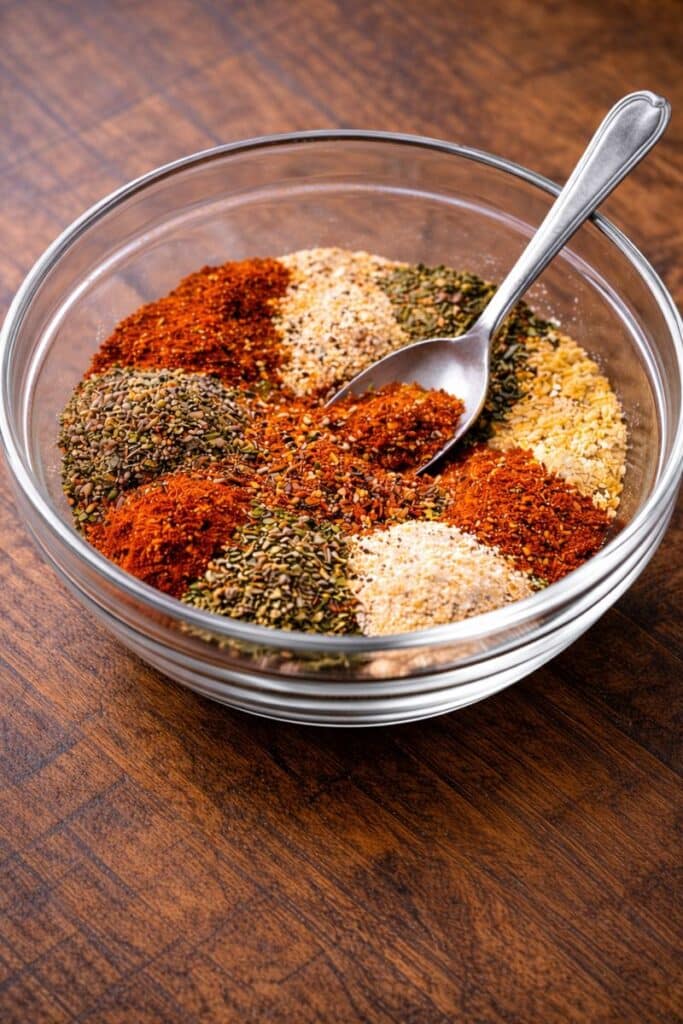 Homemade Blackening Seasoning (Better than Store-bought) 4 Mixing spices together to make homemade blackening seasoning from pantry ingredients.