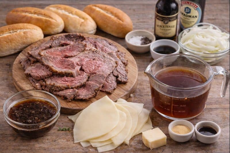 Easy Leftover Prime Rib French Dip Sandwich 2 Leftover prime rib french dip sandwiches img6