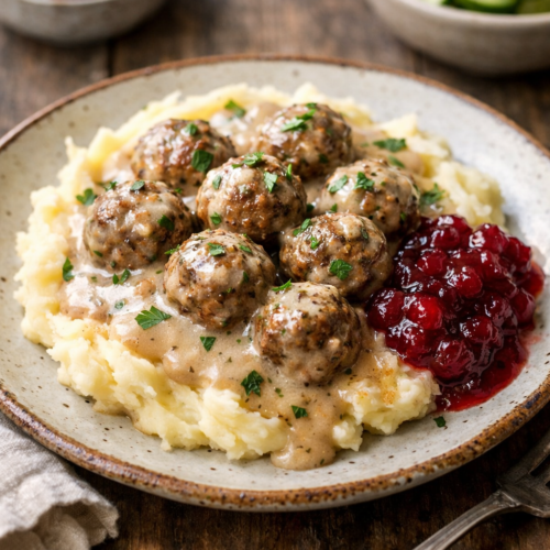 Creamy Swedish Meatballs with Homemade Gravy 7 Swedish Meatballs IMG 1