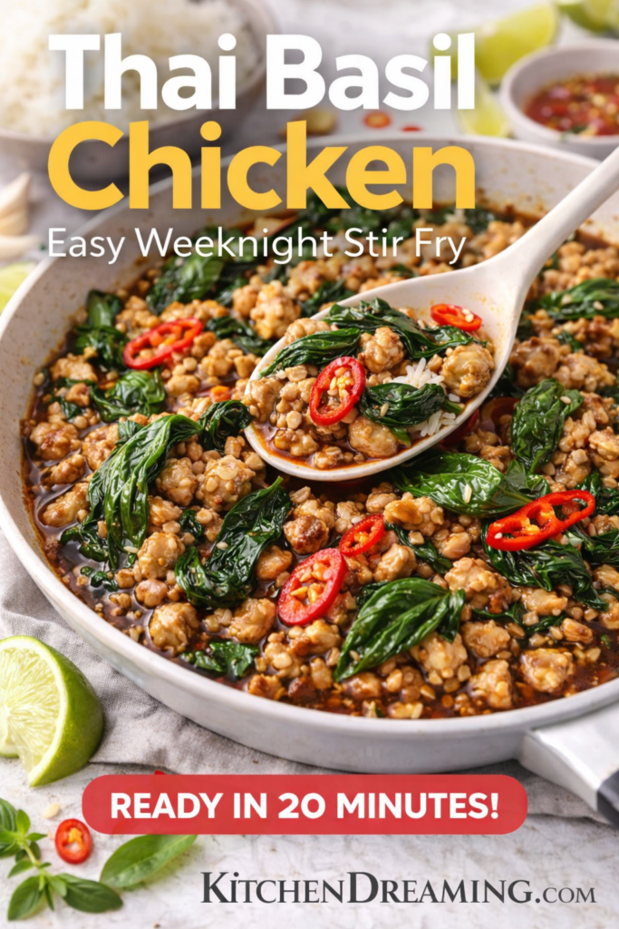 Easy Thai Basil Chicken Recipe Better Than Takeout 8 Thai Basil Chicken recipe PIN 1