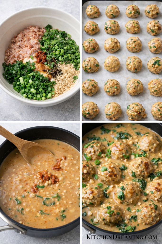 Swimming Rama Chicken Meatballs Better Than Takeout 2 swimming rama chicken meatballs IMG 2