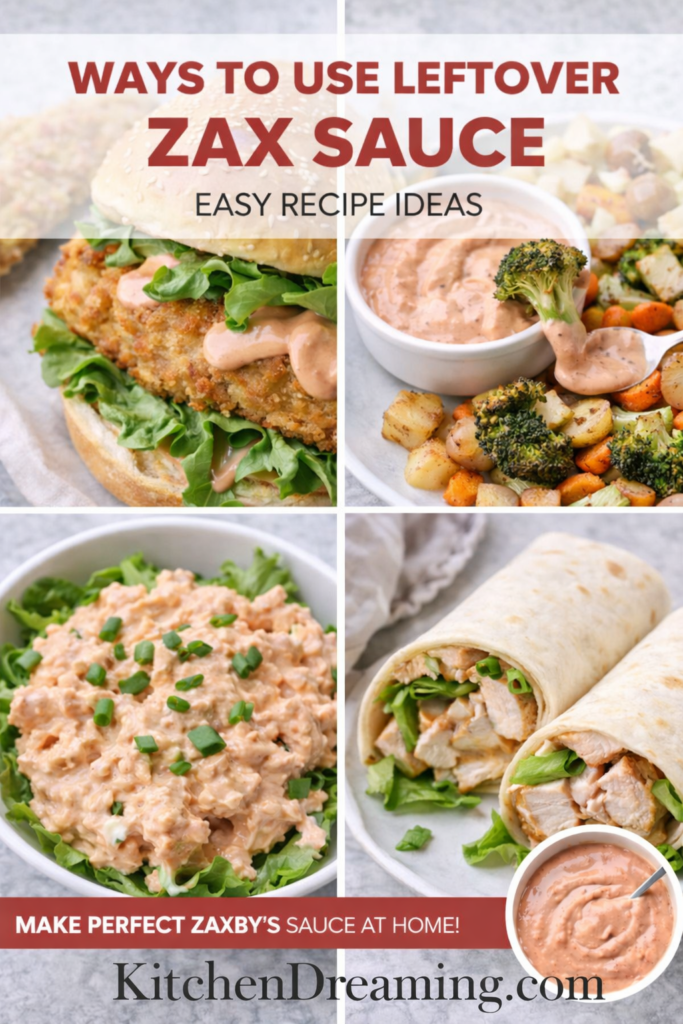 Copycat Zax Sauce Recipe (Easy Homemade Zaxby’s Dipping Sauce) 13 Zax sauce recipe used in chicken sandwich wrap chicken salad and vegetables.