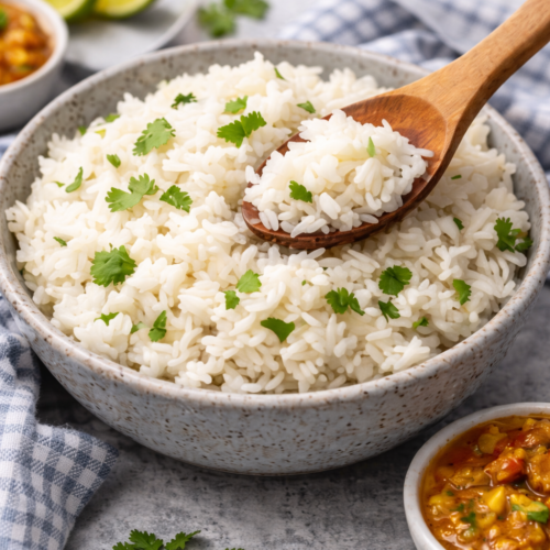 How to Cook Basmati Rice (Perfect Fluffy Basmati Rice) 8 fluffy basmati rice recipe in bowl with separate grains