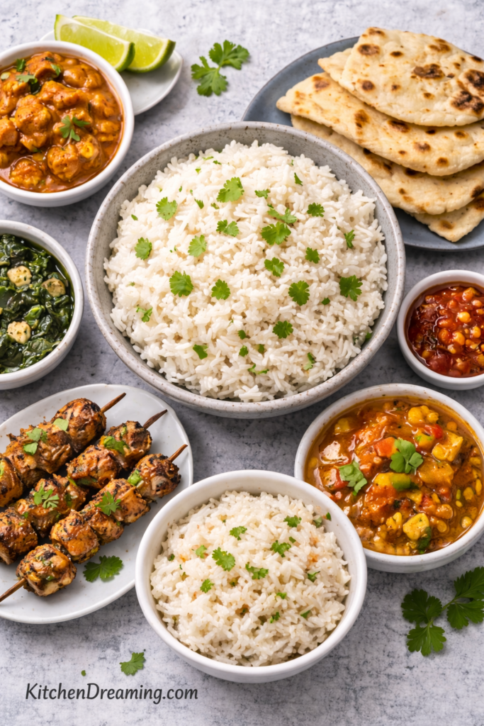 How to Cook Basmati Rice (Perfect Fluffy Basmati Rice) 4 what to serve with basmati rice meal ideas