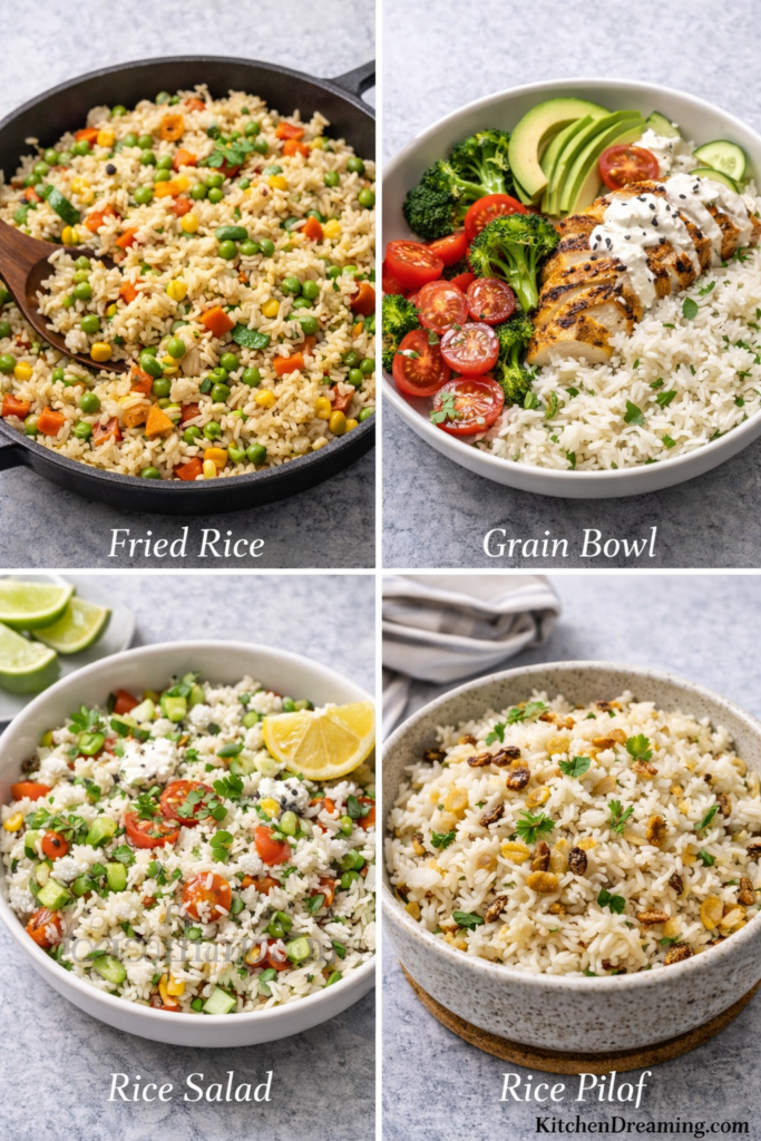 How to Cook Basmati Rice (Perfect Fluffy Basmati Rice) 5 leftover basmati rice recipes fried rice grain bowl ideas