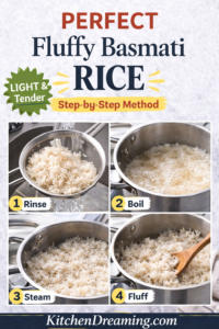 How to Cook Basmati Rice (Perfect Fluffy Basmati Rice) | Kitchen Dreaming