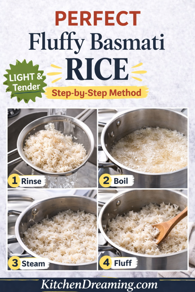 How to Cook Basmati Rice (Perfect Fluffy Basmati Rice) 11 step by step basmati rice method fluffy rice cooking process