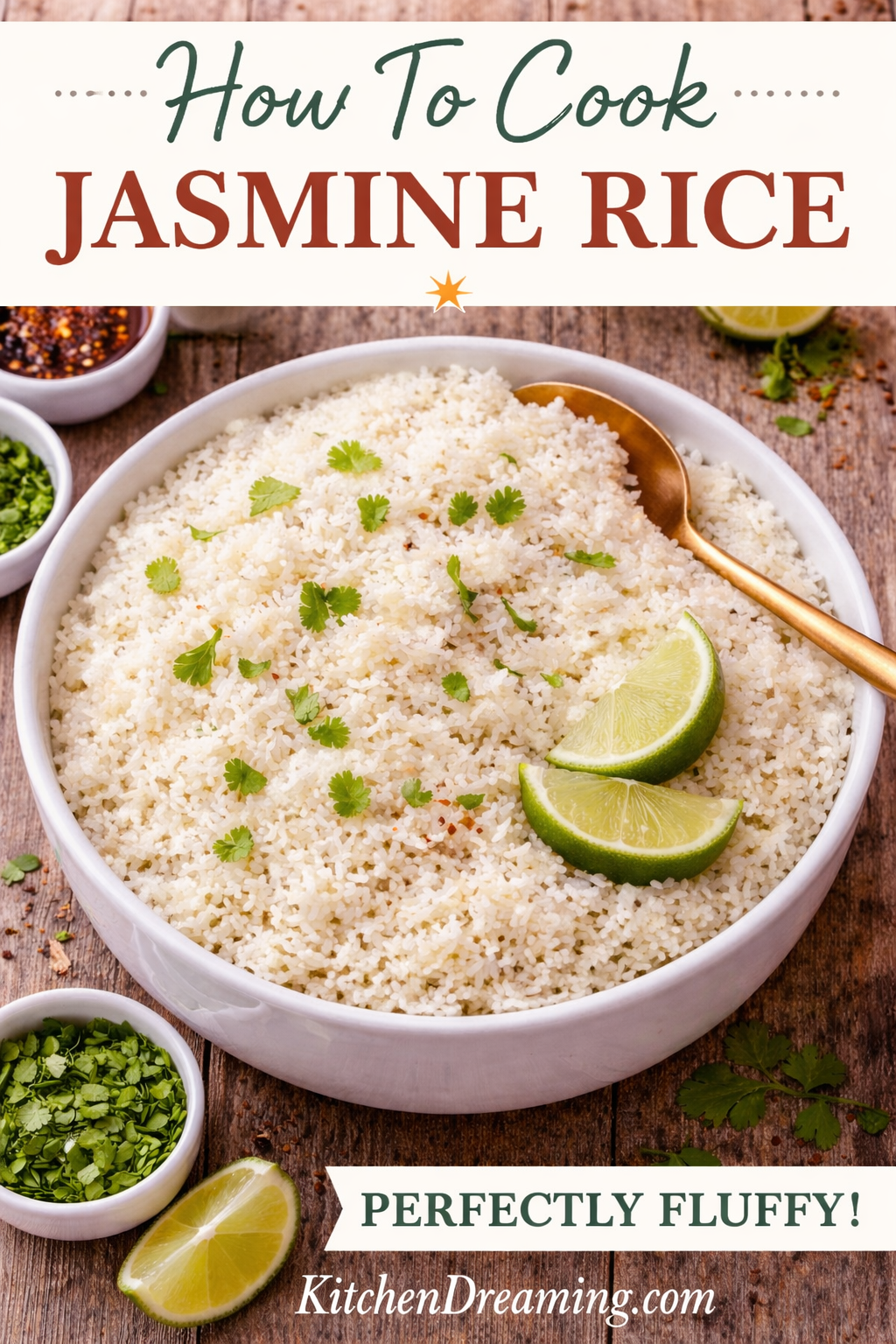 How to Cook Jasmine Rice (Perfect Fluffy Jasmine Rice) | Kitchen Dreaming