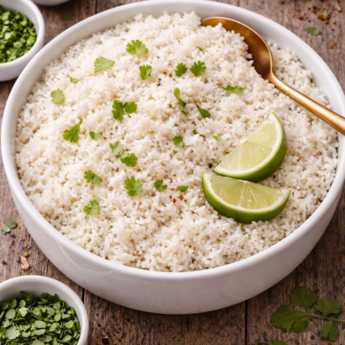 How to cook jasmine rice showing fluffy texture and perfectly cooked grains.