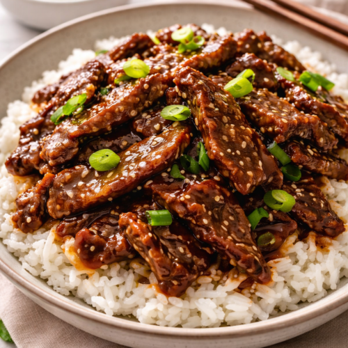 Mongolian Beef with Homemade Teriyaki Sauce (Easy Better Than Takeout) 8 Mongolian Beef with Teriyaki Sauce IMG 1